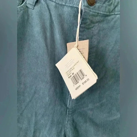 Faherty Blue Stretch Corduroy’s Julianne Pants size 30 - Picture 2 of 3